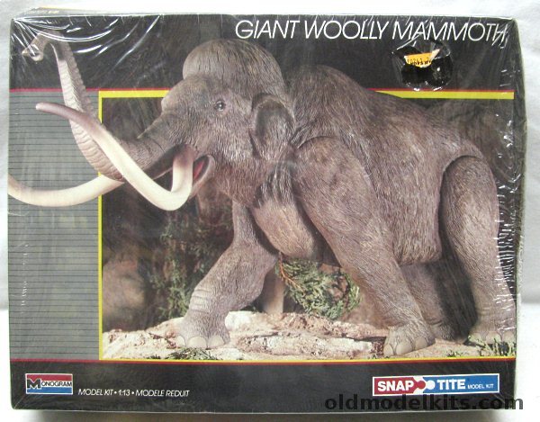 Monogram 1/13 Giant Woolly Mammoth, 6075 plastic model kit